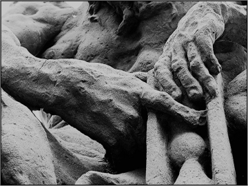 Chronos, Matthias Bernhard Braun, Detailansicht. (Citoliby/Tschechien)